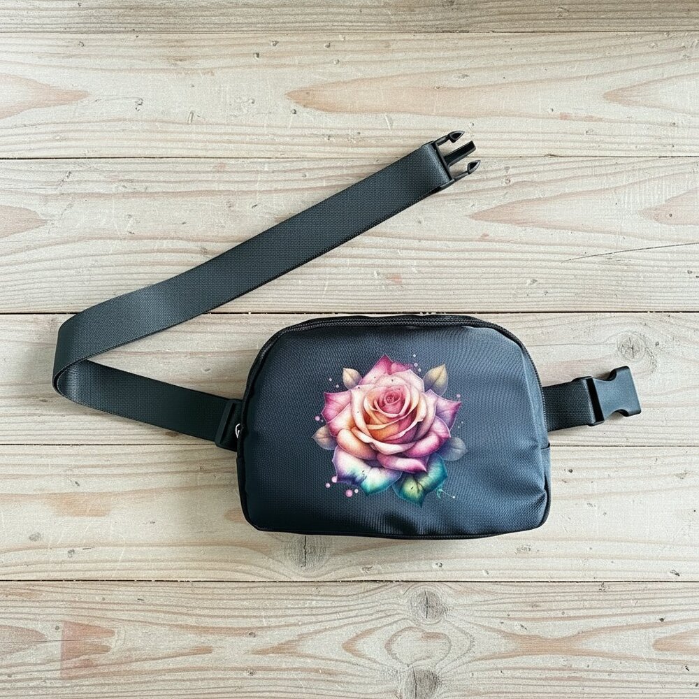 Watercolor Rose – Fanny Pack